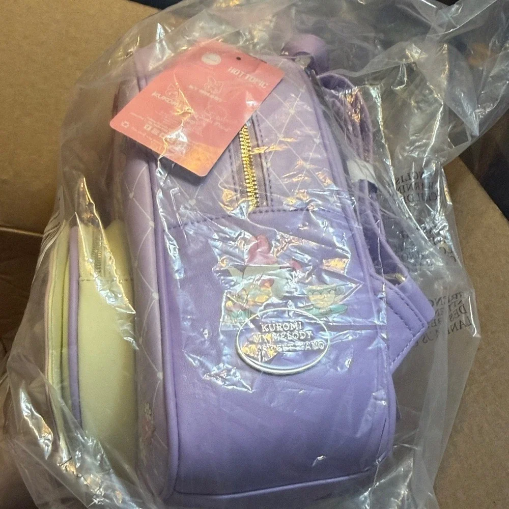 My Melody Kuromi Cake Mini Backpack & Wallet Sanrio Sweet‎ Piano Purple NWT